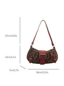 Dedoo Y2K Gothic Style Fashion Rivet Decor Retro Square Decor Women's Shoulder Bag/ Handbag, Suitable For Daily Outings,Ideal For Music Festivals, Rock Style, And 2000s Retro Aesthetic - Red - View 10