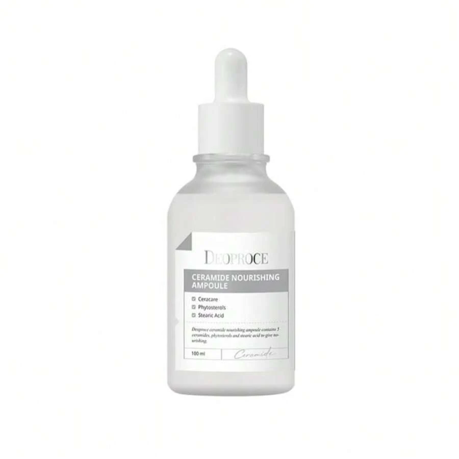 Deoproce Ceramide Nourishing Ampoule 100 Ml, Korean Skincare, Moisturizing, Hydrating, 5 Types Of Ceramide Ingredients, Phytosterol, Cholesterol - White - 查看 1