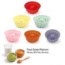 Set de 12/24 moldes de silicona mini para magdalenas, moldes con forma de calabaza antiadherentes para pasteles, flanes, gelatinas, herramientas de repostería DIY, colores aleatorios (Este producto no es de tamaño estándar, confirme el tamaño antes de comprar) - Multicolor - Ver 10