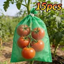 Bộ 15 túi bảo vệ trái cây, lưới che cây và lưới chống chim, chống côn trùng. Thích hợp cho cà chua, nho, táo và các loại cây trồng khác trong vườn. Túi bảo vệ có thể tái sử dụng. - A - Xem 3