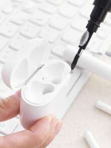 Bộ dụng cụ vệ sinh tai nghe không dây 3 trong 1, thích hợp để vệ sinh hộp đựng tai nghe Pro, bàn chải vệ sinh thiết bị kỹ thuật số đa chức năng, bút loại bỏ bụi bẩn cho máy tính và điện thoại, quà tặng sinh nhật, đồ dùng gia đình nhà bếp và phòng tắm. - Bàn chải làm sạch - Xem 4