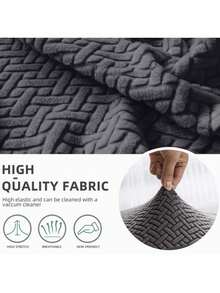 3-Seater Recliner Sofa Cover, Stretch Jacquard Sofa Slipcover, Suitable For Recliner Sofa & Leisure Armchair, Furniture Protector - Multicolor - View 4