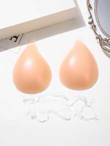 1件热销硅胶隐形文胸，带肩带，防滑设计，防下垂提拉，聚拢聚拢，专为婚纱摄影、无肩带连衣裙、隐形内衣、半身裙、旅行度假设计，可增强乳沟，性感胸贴。 - 杏色 - 查看 11