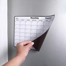 1 Tấm lịch từ tính có thể tái sử dụng, lịch tháng, lịch tuần, có thể xóa, có nam châm hút, dễ nhìn thấy, có thể dùng để ghi lại những việc quan trọng, rất phù hợp để quản lý lịch trình hàng ngày trong nhà bếp và văn phòng, có thể dùng làm nam châm dán tủ lạnh. - bảng trắng từ tính - Xem 7