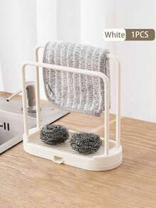 This Kitchen Sink Storage Rack Is A Space-Saving Countertop Storage Box With A Drain Tray. It's A Compact Sink Storage Container With A Quick-Drain Design And Easy, Drill-Free Installation. Suitable For Storing Kitchen And Bathroom Items. - Multicolor - View 12