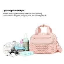 Mochila de viaje compacta, bolso de hombro de moda tipo bolso de pañales, aislada e impermeable para actividades al aire libre - Multicolor - Ver 5