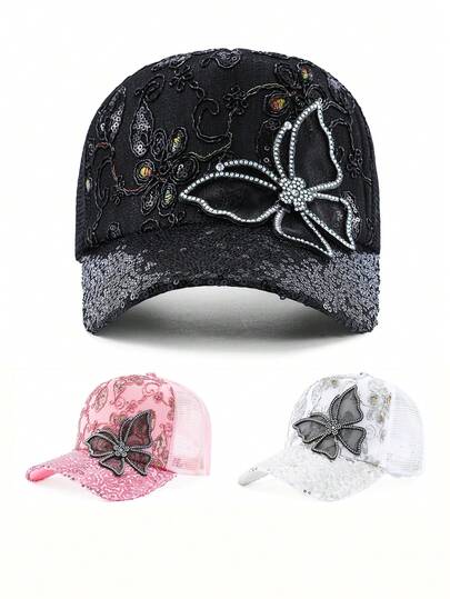 1pc Random Print Bohemian Polyester Mesh Splice Decor Sports Baseball Cap, Sun Protection Breathable Mesh Hat (Trucker Cap), Unisex Casual Outdoor Cycling Hiking Travel Sunshade Cap