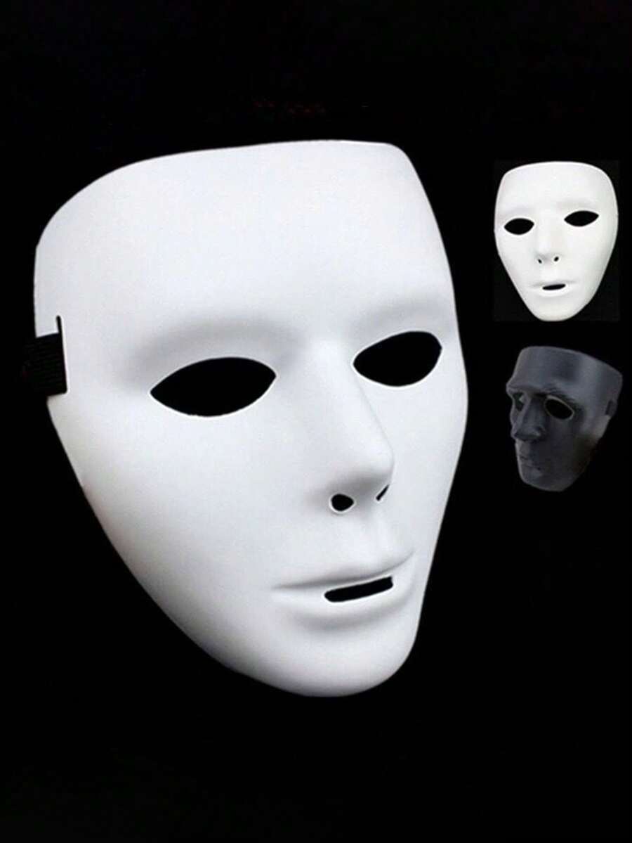Mặt nạ trang trí tiệc nhạc điện tử mùa hè, mặt nạ hip-hop hình chữ V, mặt nạ tử thần, mặt nạ vũ công hip-hop màu trắng, mặt nạ ma quái che kín mặt, mặt nạ hóa trang dự tiệc, đạo cụ chụp ảnh Halloween cho nam và nữ, đạo cụ đáng sợ. - mặt nạ - Xem 1