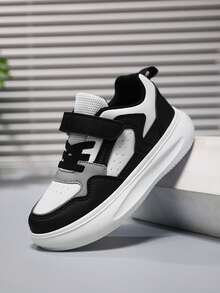Kids' Fashion Sports Shoes, Boys & Girls Outdoor Running Sneakers, Campus & Casual Shoes For All Seasons - Black and White - View 7