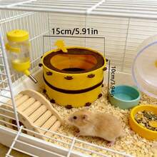 可爱仓鼠窝，温泉风格仓鼠窝，仓鼠藏身处，温暖窝，季节性仓鼠用品，小型动物舒适冬季庇护所，适用于仓鼠、小鼠、侏儒仓鼠和其他小型动物 - 查看 2