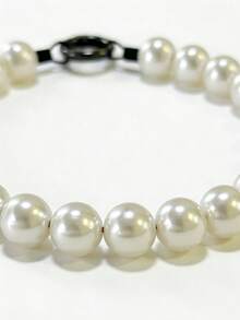Collana per cani carina e dolce | Collana per animali domestici in perla resistente | Collana per animali domestici in perla di colore solido ed elegante adatta per cani e gatti di piccola e grande taglia | Collana decorativa a contrasto | Adatta per cani e gatti di piccola taglia | Adatta per uso quotidiano e gioco | Accessori per abbigliamento per animali domestici | Collare per cani e gatti di piccola taglia | Stile cartoni animati | Regalo per animali domestici | Accessorio fotografico, collana per matrimonio di animali domestici, accessorio per matrimonio di animali domestici - Bianco - Visualizzare 10