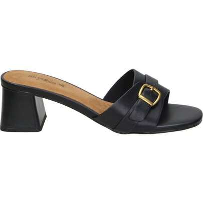  SKYDIVA | Skydiva Brunch Damen-Sandalen mit Absatz – Braune Sandale ohne Fersenriemen – Elegante Sandale zum Hineinschlüpfen – Bequemer mittelhoher Absatz – Vielseitig – Stilvoll – Modisch