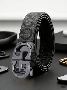 Thắt lưng nam thời trang chữ G bằng hợp kim, khóa tự động, phong cách thường ngày và đa năng dành cho giới trẻ. - Nhiều màu - Xem 2
