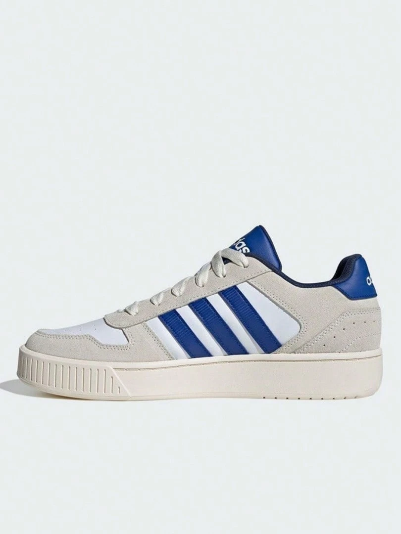 Adidas 阿迪达斯男女通用新款轻便、舒适、耐穿休闲运动鞋，型号：JH8811 - 白藍色 - 查看 1