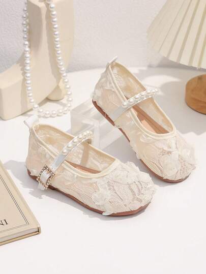 1 Đôi giày bệt màu mơ cho bé gái, màu trơn, chất liệu vải lưới thoáng khí họa tiết hoa, mũi tròn, thiết kế quai dán mềm mại chống trượt, kiểu dáng bohemian thời trang, giày công chúa dễ thương, thích hợp cho sinh hoạt hàng ngày, lễ hội, tiệc tùng, đi học, trong nhà và ngoài trời, mẫu mới mùa xuân/thu.