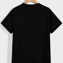 Men's Clothing Llya Rozanov 81Bos Tee TV Heated Rivalry Printed Short-Sleeved T-Shirt, Cotton, Fashionable, Men's, Unisex, Streetwear Summer Outfit Men - 黑色 - 查看 5