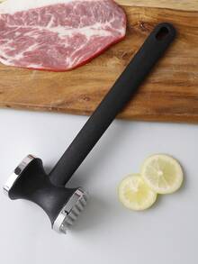 1个厨房肉锤，双面牛排锤，用于嫩化和打碎肉纤维 - 黑色 - 查看 5