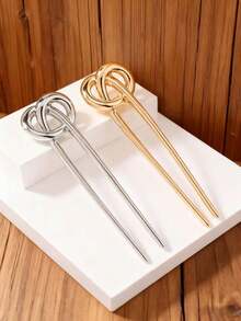 1/3 piezas Elegantes Pinzas de Pelo Retro - Pinza en U de Metal Sólida, Pinza de Cabello Retorcida, Adecuada para Todos los Peinados, unicolor - Multicolor - Ver 12