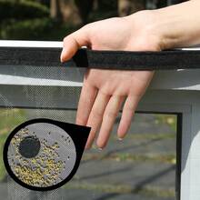 1 Tấm lưới chống muỗi có khóa kéo, tự dính, không cần khoan, có thể tái sử dụng, lưới chống muỗi và ruồi vô hình dùng trong gia đình - đen - Xem 7