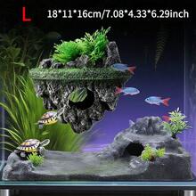 水族箱景观漂浮石装饰，人造装饰漂浮石景观，模拟岩石躲藏洞穴 - A - 查看 16