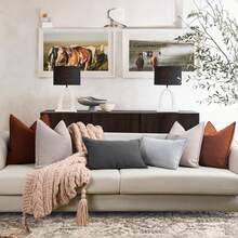 1pc Chenille Herringbone Pattern Throw Pillow Cover (Pillow Insert Not Included), Farmhouse Style Home Decor Sofa Cushion Cover, Solid Color Home Decoration Suitable For Bedroom, Balcony, Living Room, Dining Room - Orange - View 6