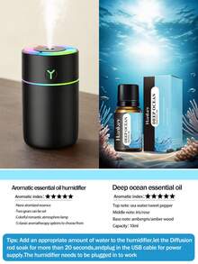 Diffuser Aromaterapi Minyak Esensial Berkualitas Tinggi 230ml, Pelembap Semprot Aroma Ultrasonik 5-in-1, Bertenaga USB, Pasang dan Mainkan, Dengan Timer dan Saklar Pengaman Mati Otomatis, Lampu LED 7 Warna yang Berubah-ubah, Cocok untuk Ruang Tamu, Kamar Tidur, dan Kantor - Paket aromaterapi - View 16