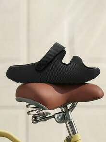 1 đôi dép xăng đan đế dày EVA cho thanh thiếu niên, thiết kế liền khối mềm mại, kiểu dáng thoải mái, thích hợp cho mùa xuân và mùa hè. - màu đen - Xem 8