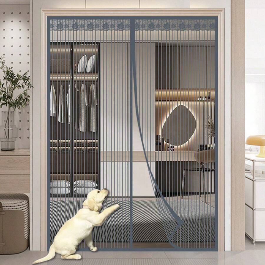 夏季磁性纱门，透气防猫狗抓挠，防蚊虫，安装简便无需钻孔，装饰性门帘，全尺寸可选