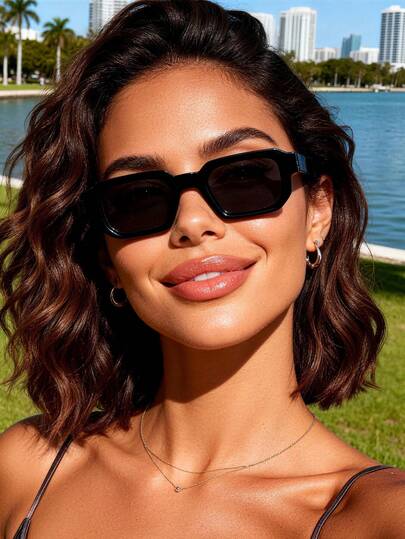 1 chiếc kính thời trang unisex bằng nhựa, màu trơn, kiểu dáng giản dị, gọng vuông, kích thước nhỏ, phù hợp với mọi khuôn mặt, kính chất lượng cao, thích hợp cho các hoạt động ngoài trời, phong cách thể thao, du lịch, trang phục nghỉ lễ, bãi biển, lễ hội âm nhạc, kỳ nghỉ, lái xe, câu cá, dã ngoại, phụ kiện mùa hè, chuyến đi gia đình, trang phục thanh lịch, chơi golf, leo núi, phụ kiện phong cách đường phố, tiệc tùng, phong cách đường phố.