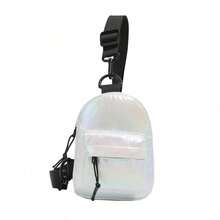Teenager Laser Mini Backpack, Checkerboard Crossbody Bag, Colorful Chest Bag, Casual Outdoor Phone & Coin Purse - A - View 11