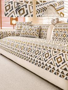 1 chiếc vỏ đệm sofa dùng được cả bốn mùa, kiểu dáng hiện đại tối giản, chống trượt, chống bụi và có thể giặt, mềm mại và không phai màu, thân thiện với thú cưng, phù hợp với phòng ngủ, văn phòng, phòng khách, sofa hình chữ L và sofa 1/2/3/4 chỗ ngồi. - màu nâu - Xem 2