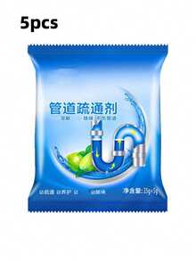 100/50pcs Powerful Sink & Drain Clog Remover Powder - Fast Acting Pipe Cleaner For Kitchen, Bathroom, Shower - Dissolves Hair, Grease, And Food Buildup - Powdery - View 12
