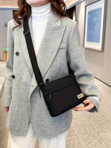 2026 minimalistische einfarbige Damen Kleine Quadratische Tasche, Mehrkammer Casual Tragbare Umhängetasche, Mode vielseitige Damen Schultertasche, geeignet für täglichen Pendlerverkehr, Einkaufen, Münzen & Handy Aufbewahrung, praktisches Geschenk für Mutter und Freunde - Verschiedenfarbig - Übersicht 8