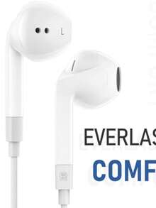 Type-C有线耳机，3.5mm圆形插头，USB-C耳机，电子通话和音乐深沉低音立体声入耳式耳机 - 查看 3