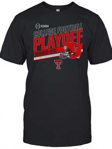 Texas Tech Red CFP College Playoff 2025 2026 Shirt - màu đen - Xem 1