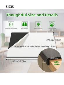 Durable Acrylic Cutting Board - Transparent Non-Slip Easy To Clean - Ideal For Cutting Fruits And Kitchen Use - A - View 7
