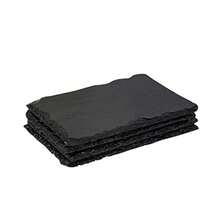 4 Pcs Natural Cheese Boards 10x5 In 25x12cm For Appetizer Cheese Dessert Tapas And Sushi Presentation In Wooden Finish With Rustic Aesthetic - Black - View 6