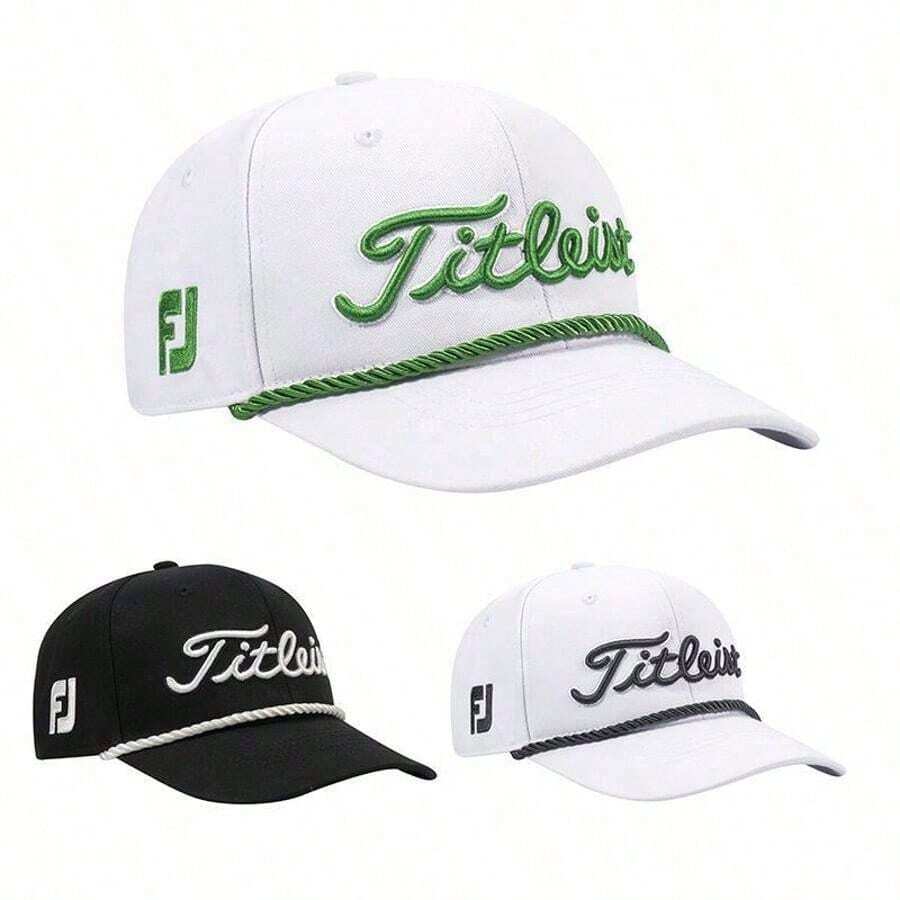 Bamveio Hat Golf Hats For Men Women,Funny Tittes Hat - Green Text On White Background - View 1