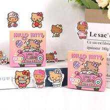 Sega 60 buah Stiker Hello Kitty Cokelat Lembut dan Lucu + Stiker Kartun Lucu untuk Pesta Anak-anak/Dekorasi Alat Tulis Siswa - MultiWarna - View 2