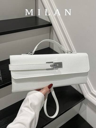 Fashionable Clasp Small Square Bag, New Handbag, Mini Mila Bag, High-End Niche Handbag & Shoulder Bag