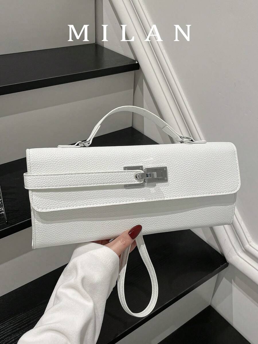 Fashionable Clasp Small Square Bag, New Handbag, Mini Mila Bag, High-End Niche Handbag & Shoulder Bag