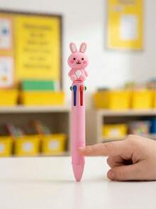 Bộ 10 bút bi hoạt hình 4 màu dùng làm quà tặng cho trẻ em, bộ văn phòng phẩm dễ thương, quà tặng trò chơi tiệc tùng họa tiết hoạt hình, quà sinh nhật. - Nhiều màu - Xem 10