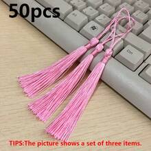 50 Piezas/Bolsa Flecos de borla de 13cm Adorno de flecos para coser accesorios de cortinas Decoración de boda DIY - 50 borlas - Ver 20