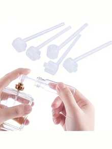Bình xịt nước hoa có thể nạp lại, chai xịt mỹ phẩm bằng nhựa không mùi, chai xịt du lịch không chứa latex, dụng cụ nạp nước hoa cầm tay. - trắng - Xem 4