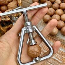 Multifunción Crack almendra nuez pecana avellana avellana Filbert Nut cocina Cascanueces Clip abridor herramienta abrazadera alicate - 1 unidad - Ver 1