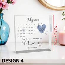 F-mother's Day Heart-shaped Date Card