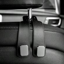 Móc tựa đầu xe hơi chất lượng cao SEAMETAL, móc ghế sau bọc da lộn cao cấp, móc đôi, móc hợp kim chịu lực 20KG, phù hợp với mọi loại xe. - A - Xem 16