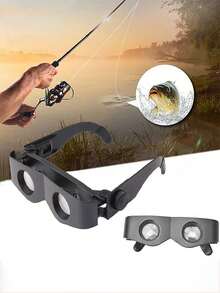 1pc Fishing Binoculars Headband Magnifier, High Definition Zoom Lens, Suitable For Concerts - Multicolor - View 3