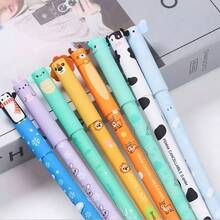 Bộ 20 bút bi gel hình động vật có thể xóa được, bao gồm 8 bút với nhiều màu mực khác nhau, 12 ruột bút thay thế, thích hợp để viết, vẽ, tô màu, vẽ nguệch ngoạc, có thể dùng làm phần thưởng cho học sinh hoặc quà tặng nhân dịp năm học mới. - Bộ - Xem 6