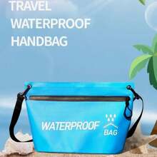 1pc Waterproof Dry Bag, Durable For Swimming, Rafting, Kayaking, Travel, Zipper Handbag, 1.32 Gallon River Trekking Floating Boating Swimming Bag, Outdoor Sports - Multicolor - View 2